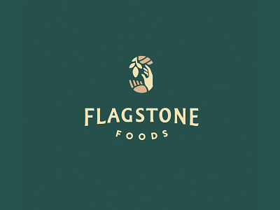 Flagstone Foods branding design graphic design illustration logo