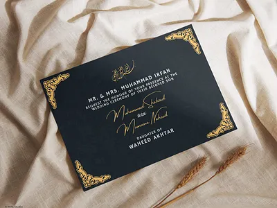 Wedding Invitation Card Design design graphic design illustration typography