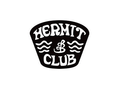Hermit Club Logo2 branding graphic design illustration logo typography