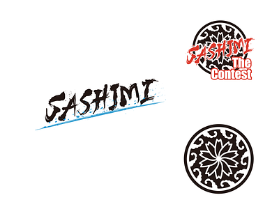 SASHIMI Japan Logo branding crest graphic design illustration logo