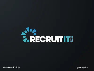 Logo Design & Website Building for Recruitit.vip branding design graphic design graphicdesign illustration logo logo design ui ux vector