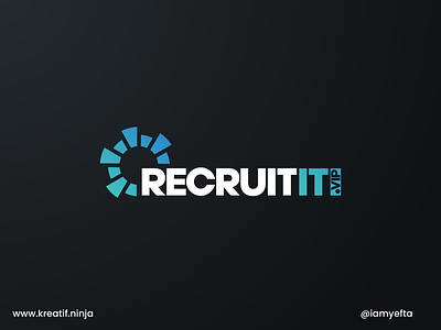 Logo Design & Website Building for Recruitit.vip branding design graphic design graphicdesign illustration logo logo design ui ux vector