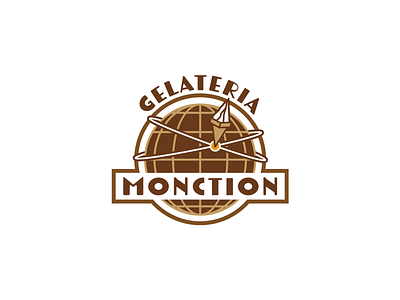 Monction Logo1 branding design gerateria globe graphic design illustration logo typography