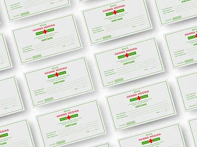 Receipt | Clinic ads advertising brand brand identity branding business card card clinic design doctor graphic design health hospital identity design logo print stationery visual identity