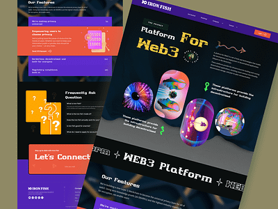 Web3 Landing page. art blockchain landing page crypto landing page cryptocurrency dark landing page dark theme exploration homepage landing page minimalist nft nft landing page nft marketplace uiux web design web3 web3 landing page web3 marketplace website website design