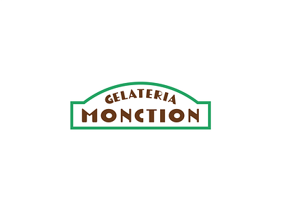 Gelateria Monction Logo3 branding gelateria graphic design illustration logo typography