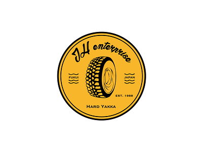 IH Enterprise Concept Logo1 branding graphic design illustration logo lp tire typography wave