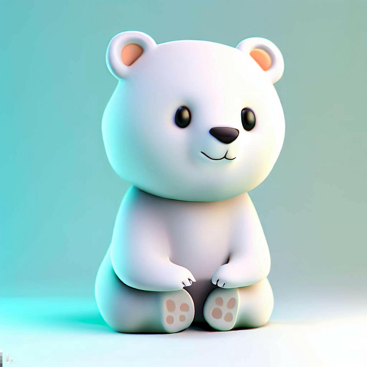 This bear looks very happy! by Chungchi Tsao on Dribbble