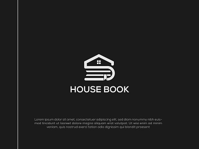 House Book l E-Learning Logo Design 99 design book logo book shop logo branding creative logo education logo educational logo home logo house logo learn learning platform library logo logo logo design logo designer logo inspiration online online learn university school study