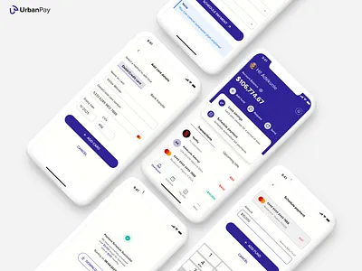 UrbanPay - Mobile app design product design ux