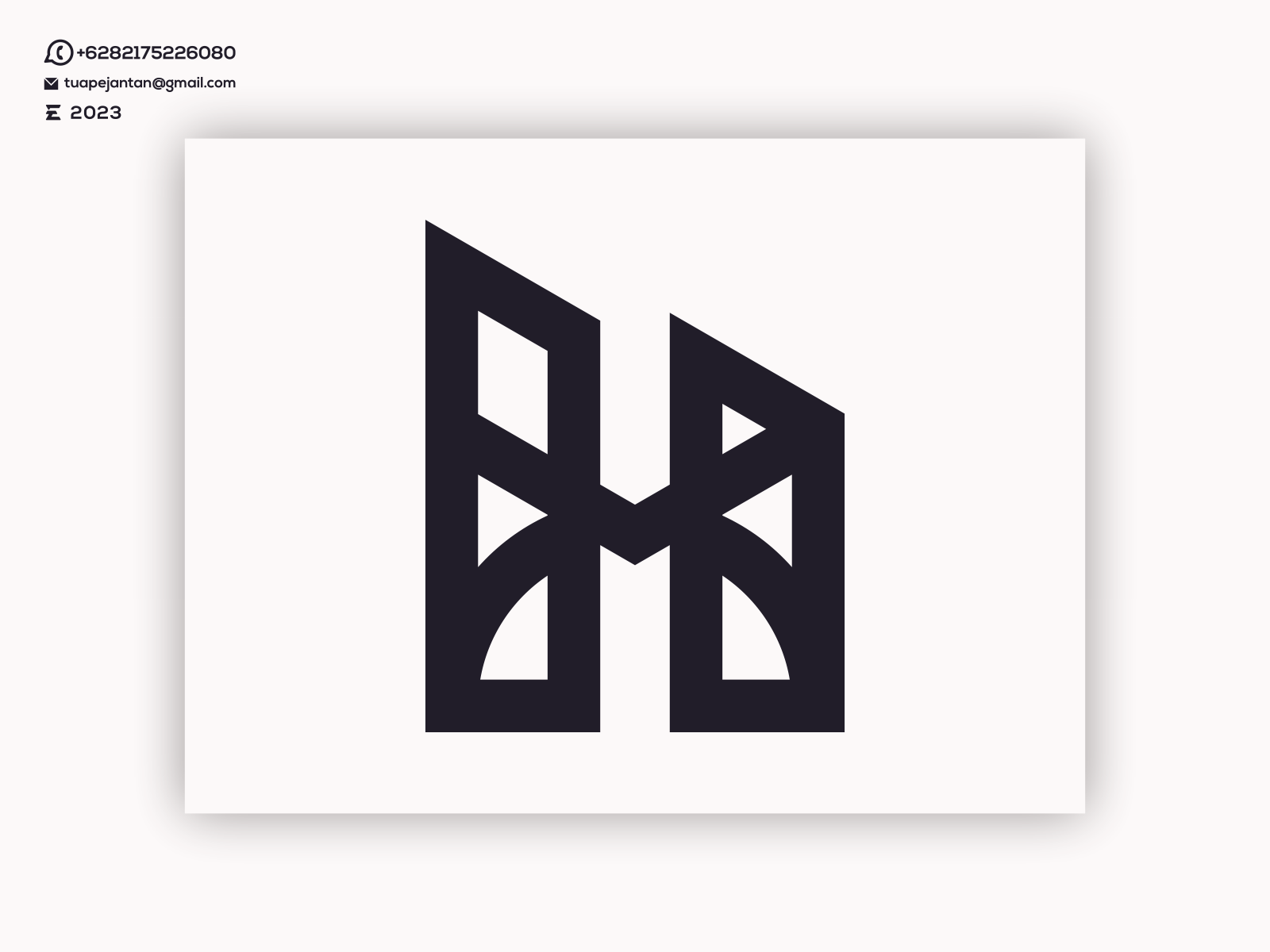 Monogram HM Logo Design . by Enwirto on Dribbble