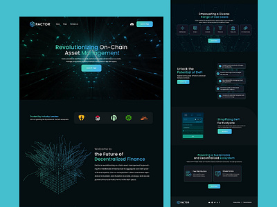 Decentralized application to manage your assets app blockchain graphic design illustration landing page platform ui ux