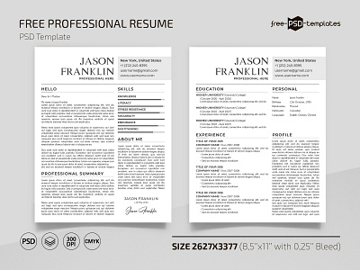 Free Swe Resume Template in PSD cv free freebie photoshop psd resume resumes template templates