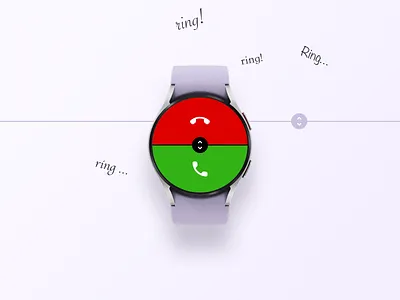 Galaxy Watch 5 Phone Call ai app branding character clean crypto design galaxy ghost illustration logo marketing mobile samsung smartwatch ui vector watch web3