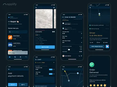 Sitedrop UI Design- An online construction material marketplace app app designer app screens applify construction design graphic design marketplace mobile app design mockups online prototypes ui ui design ux wireframes