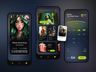 Cinema Mobile App Design by NIKITIN 🇺🇦 on Dribbble