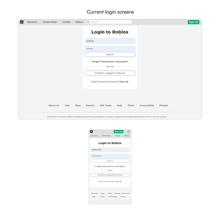 Roblox Login Screen Redesign 2023 by Sakthivel on Dribbble