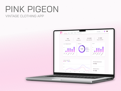 PINK PIGEON | VINTAGE CLOTHING APP app figma ui ux