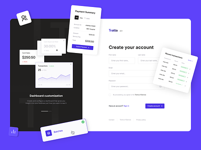 Onboarding design for a debt collection platform | Lazarev. button card cards clean dashboard debt design forms input interface onboarding payment platform preview product sign in sign up ui ux web