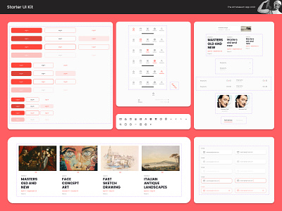 The Art Museum Starter Ui Kit design ui ux