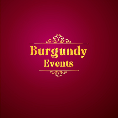 Brand Designs for Burgundy Events ✨ branding design graphic design logo