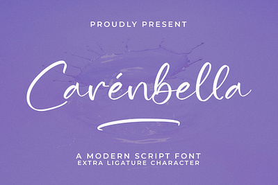 Carénbella - Modern Script Font retro