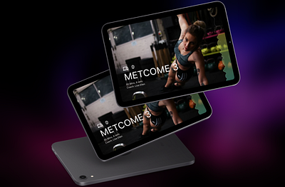 Fitness Banner Design branding design fitness fitness app ipad ui ux web webdesign workout