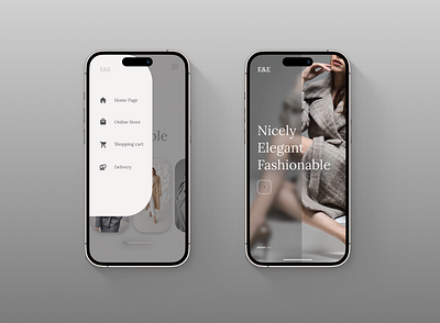 The mobile app of online store. Topic: Elegant clothes 👗 app branding design graphic design mobile app photos ui ux web webdesign website магазин одежды мобильное приложение онлайн магазин приложение