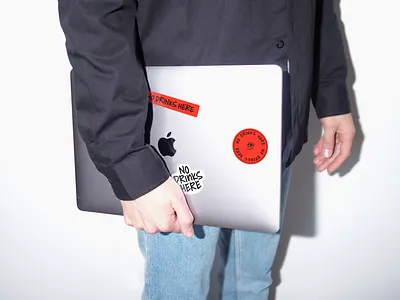 NO DRINKS HERE Stickers brand identity design freelance design graphic design grid laptop layout logo logotype no drinks here paper photography print print design printed matter stickers type typography visual design