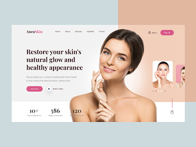 Aneu Skin design graphic design ui user experience user interface ux web design