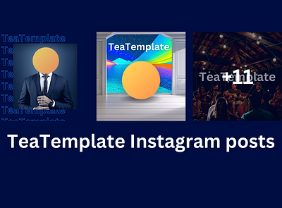TeaTemplate instagram designs branding canva design graphic design social media