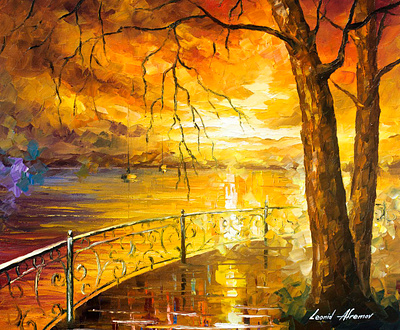 THE SWEETNESS OF THE SUN — oil painting on canvas leonidafremov