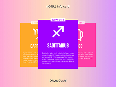 Day 045 - Info card 045 branding challenges community dailyui design figma illustration infocard logo mobile ui ux website