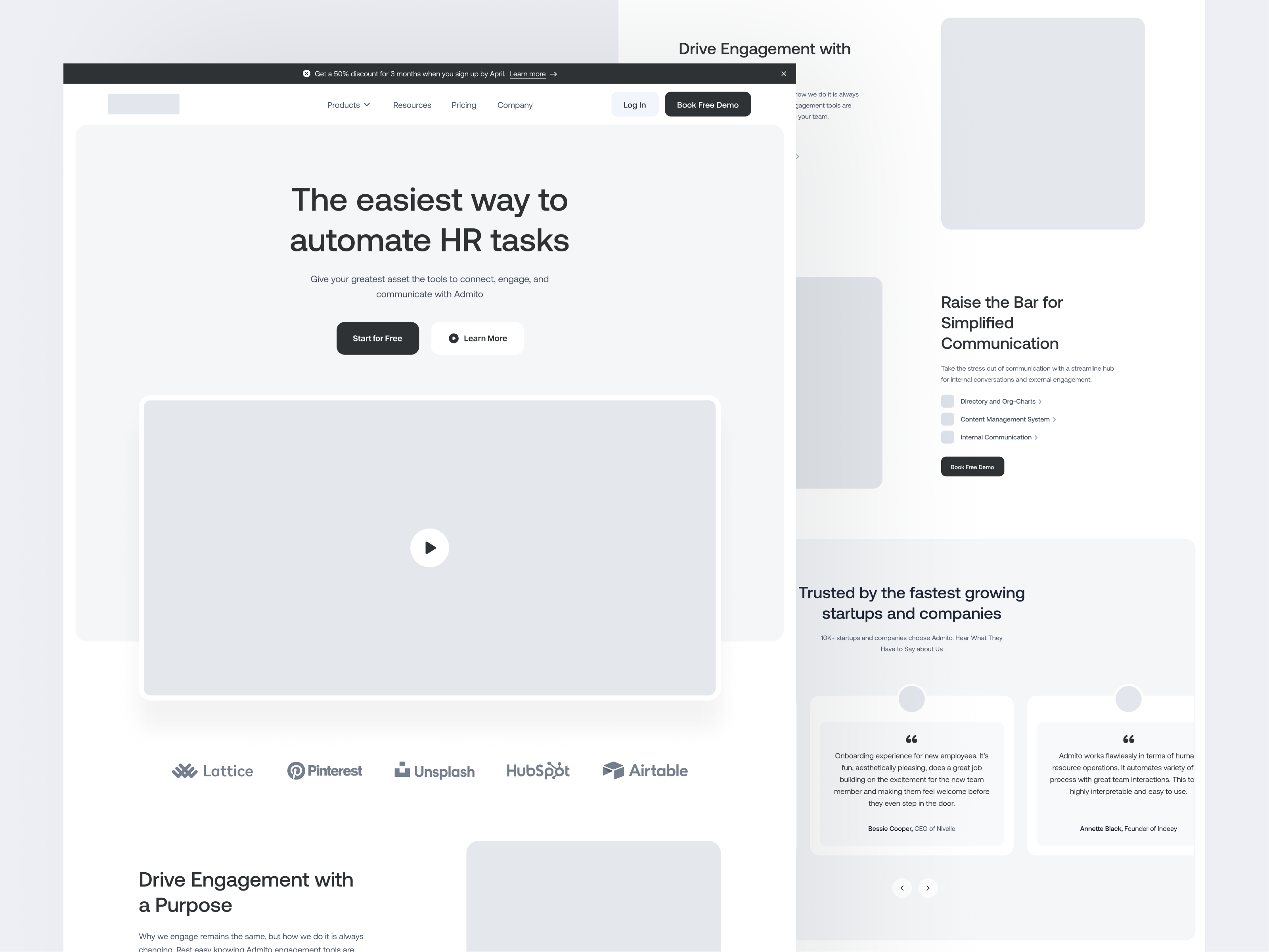 HR Management - Landing Page by Dipa Product for Dipa Inhouse on Dribbble