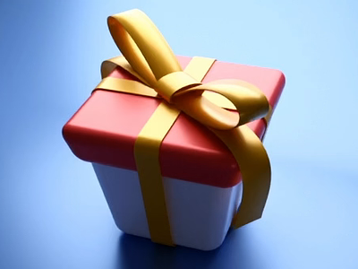 3D Gift 3d animation cinema4d clay cute gift icon model motion graphics pris prize render