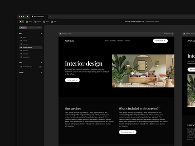 Arch-Lab Architecture Agency - Framer Template architecture architecture template architecture website framer framer template interior design web design website template