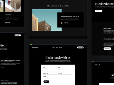 Arch-Lab Architecture Agency - Framer Template architecture architecture template framer framer template web design website website template