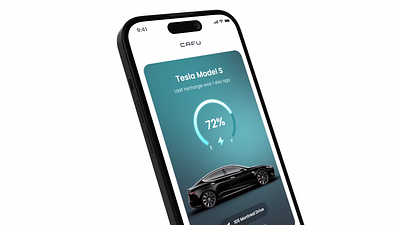 CAFU On Demand EV Car Charging ⚡️ cafu car car app car ui charging ev ev app ios iphone mobile on demand tesla uber ux vehicle