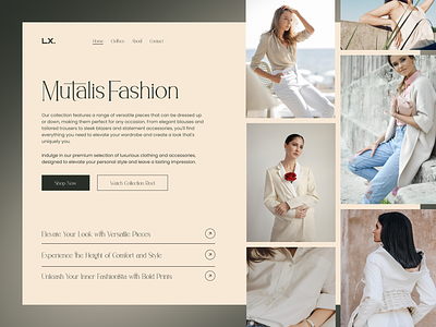 Luxury Fashion Clothing Website clothing catalouge clothing trends clothing website fashion luxurious web design ui design web design web store website trends