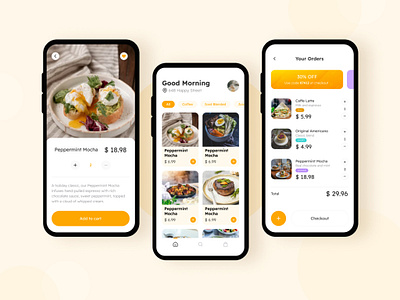 Delivery Food App Design app design figma ui