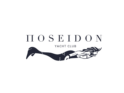 Logotype for a yacht club Poseidon brand identity branding graphic design greece god illustrated logo illustration logo logotype neptune poseidon sea logo typography vector yacht yacht club