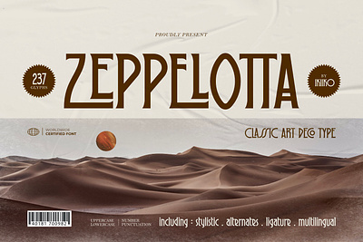 Zeppelotta - Classic Art Deco Type classic font