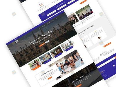 Responsive Landing page design - Lancaster University academy brand branding college creative design firm graphic design homepage illustration landing page minimal responsive students studt ui ux university web web design website design