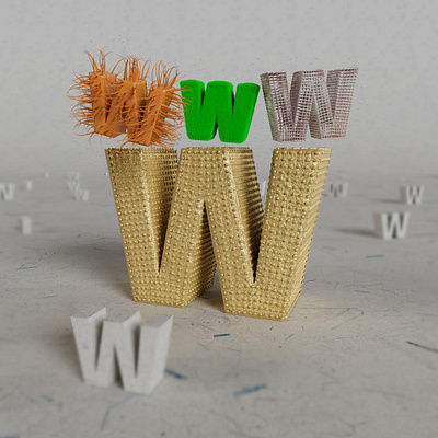 3D Letter in Cinema4D 3d arnoldrender cinema4d photoshop