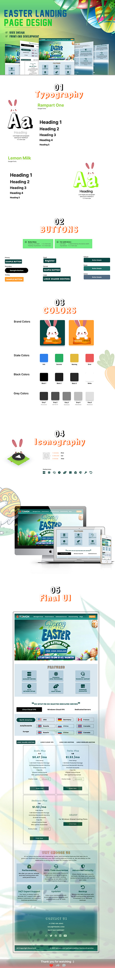 Easter landing page creative landing pages css easter figma html landing page uiux wireframing
