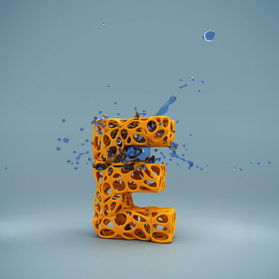 3D Letter in Cinema4D 3d arnoldrender cinema4d graphic design photoshop