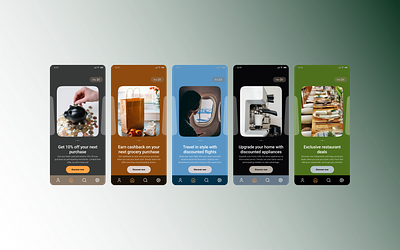 Bank offers Carousel app branding design ui userinterface ux