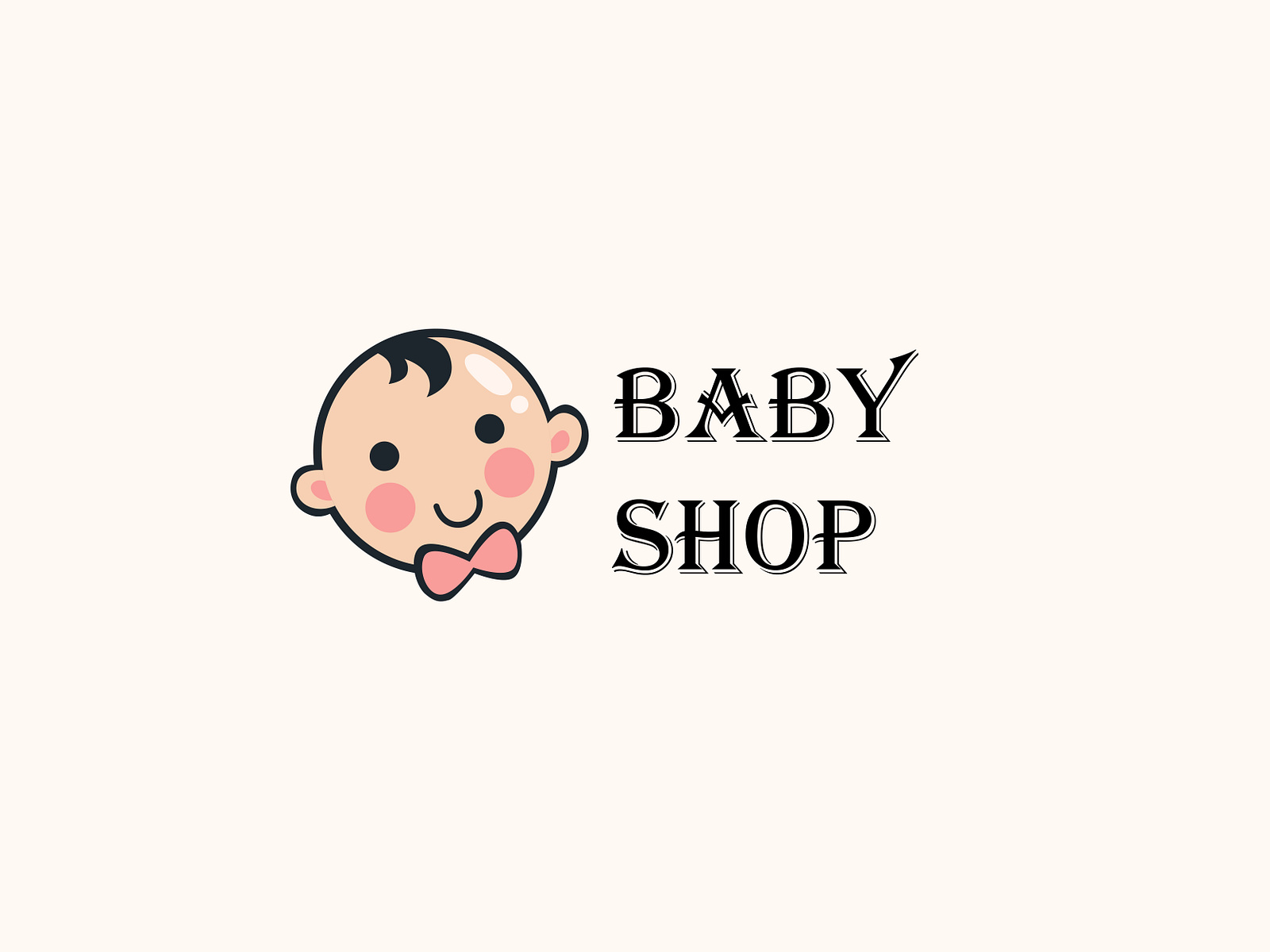 Baby shop Logo. by Shahadet Hossain on Dribbble