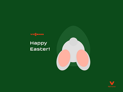 Easter postcards card design easter eggs graphic design illustration rabbit vector viessamnn