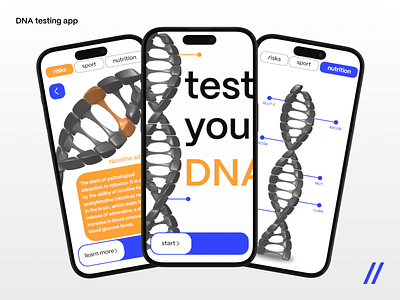 DNA Analysis Mobile IOS App analysis android animation app dashboard design dna health healthcare ios medication mobile mobile app mobile ui motion nutrition online test ui ux